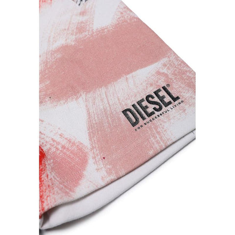 Diesel Boys Red Dye Print Shorts