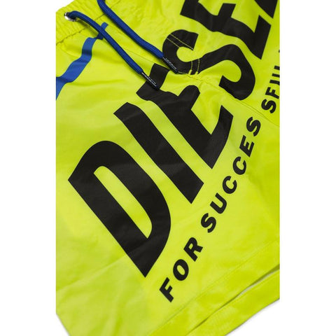 Diesel Boys Yellow Logo Shorts