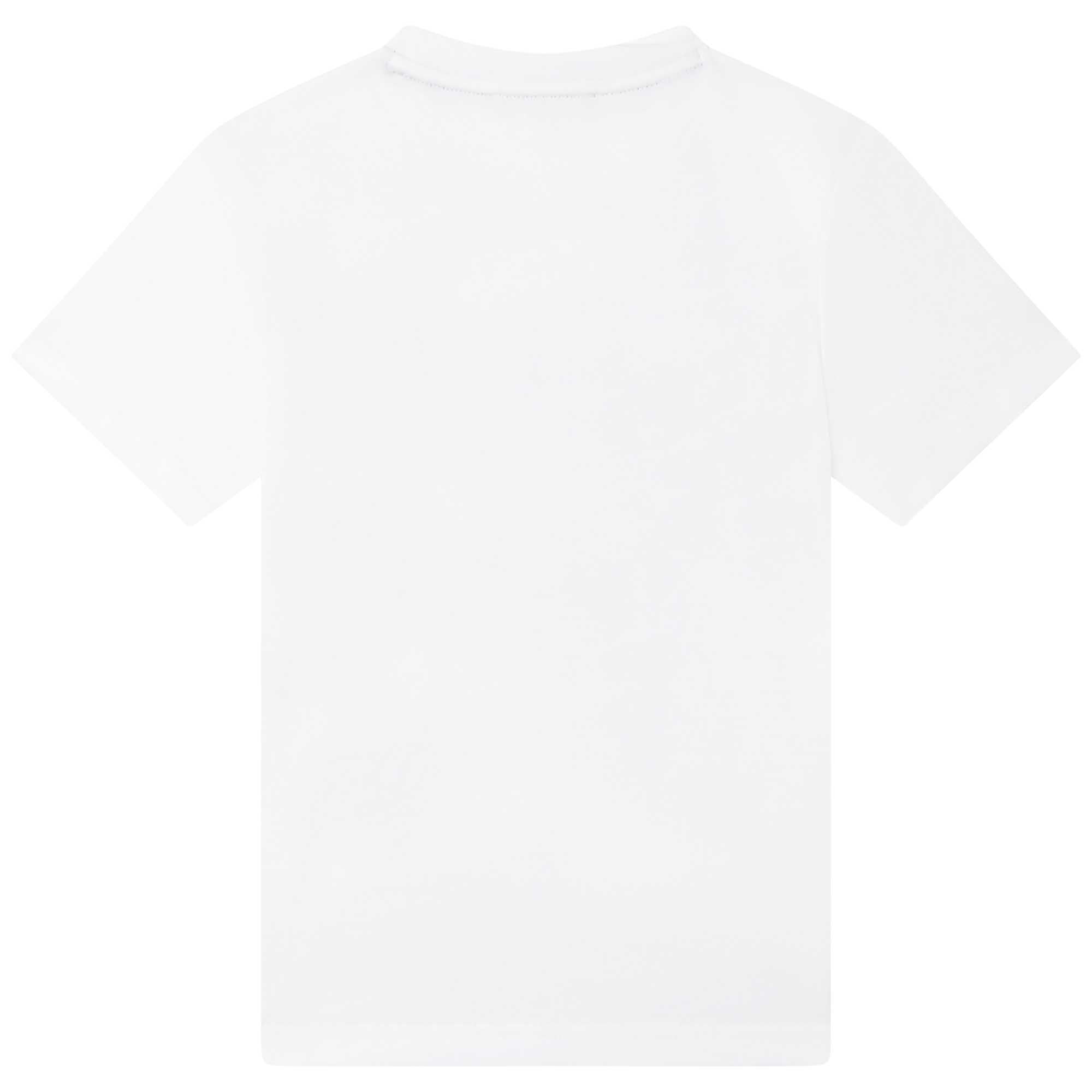 DKNY Boys White Cotton T-shirt