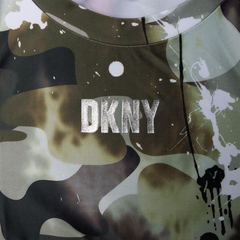 DKNY Girls Camo Crop Top