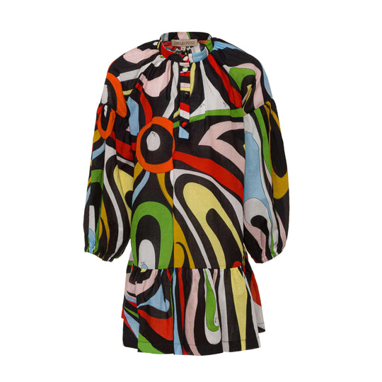 Girls Black Multi Dress