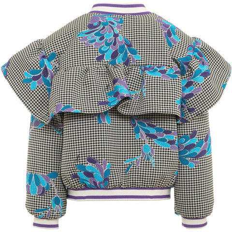 Emilio Pucci Girls Checked Lily Dogstooth Jacket