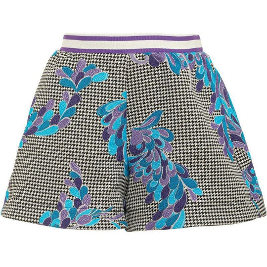 Girls Lilly Dogstooth Shorts