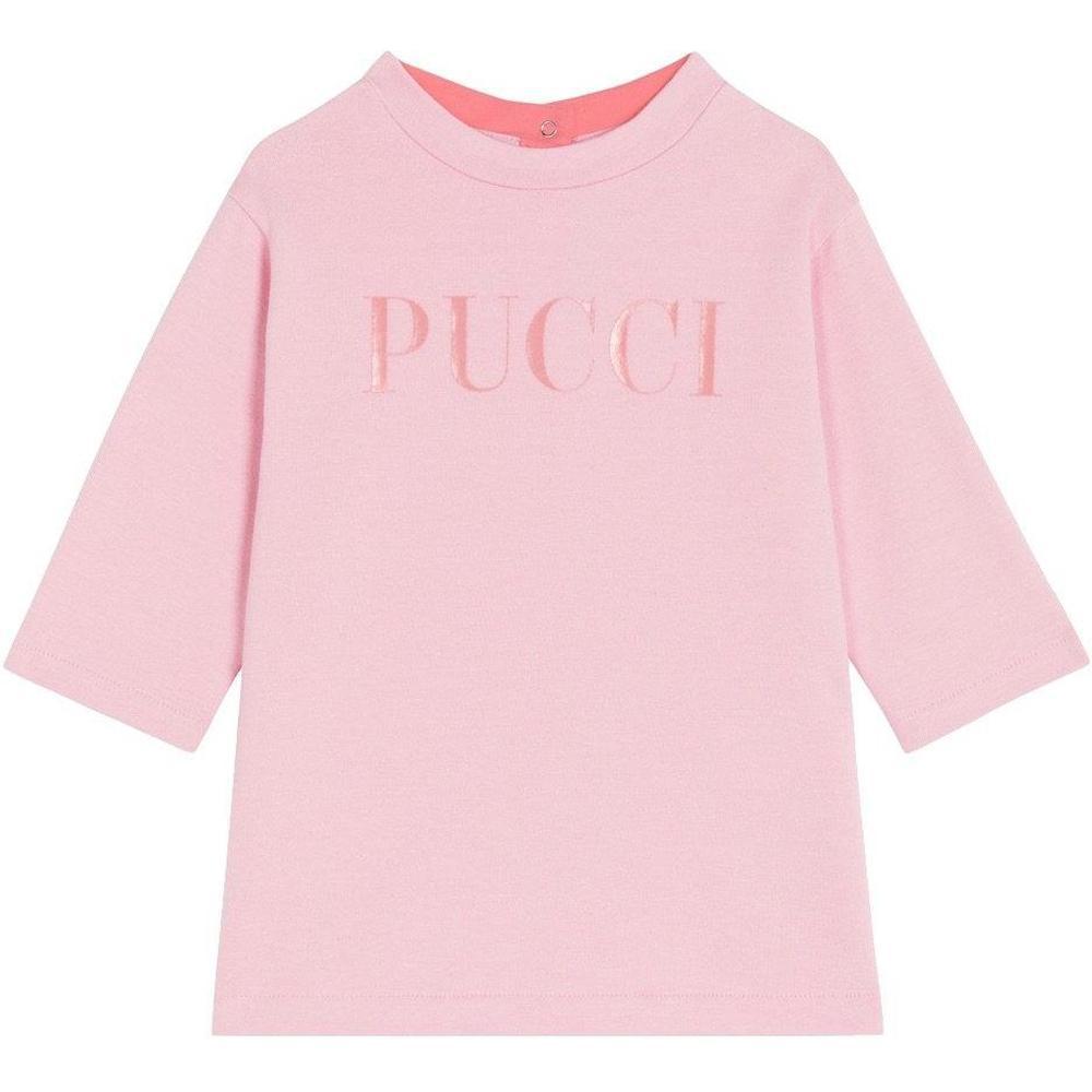 Emilio Pucci Girls Pink Logo Dress