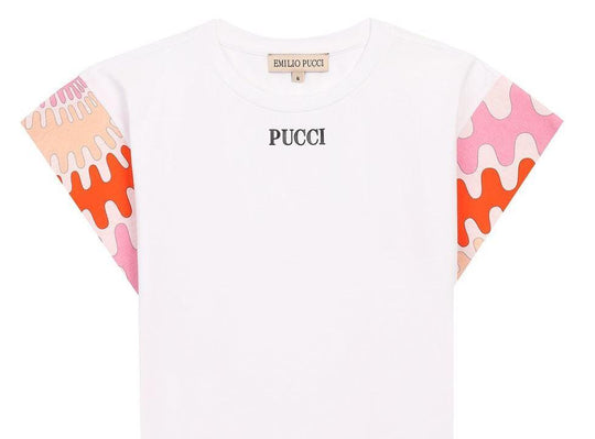 Girls White Jersey Top