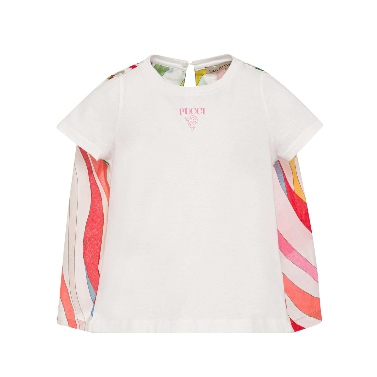 Emilio Pucci Girls White Multi Tunic