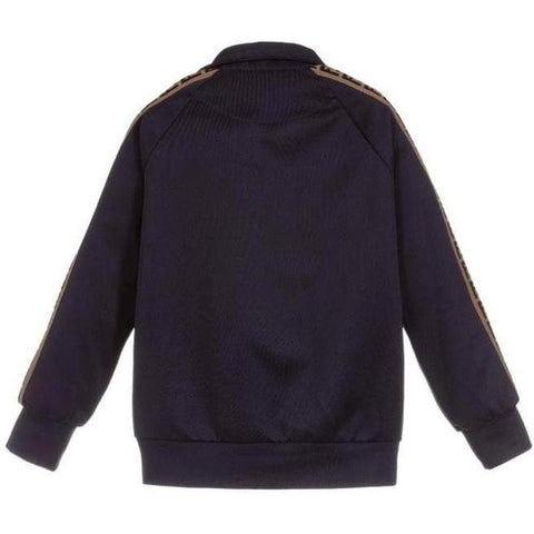 Fendi Navy Zip-up Sweatshirt