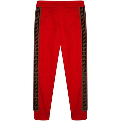 Fendi Unisex FF Red Trousers