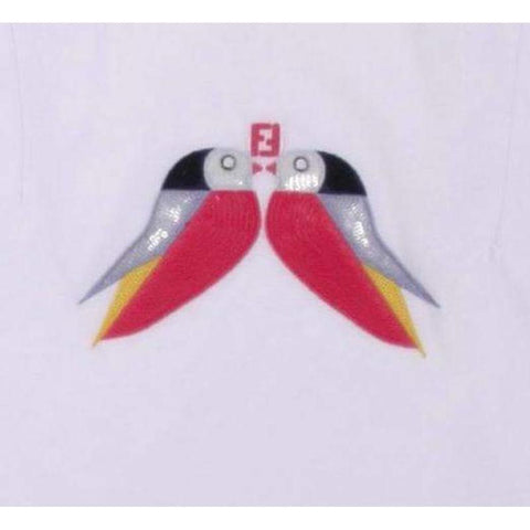 Fendi White Bird Logo Top