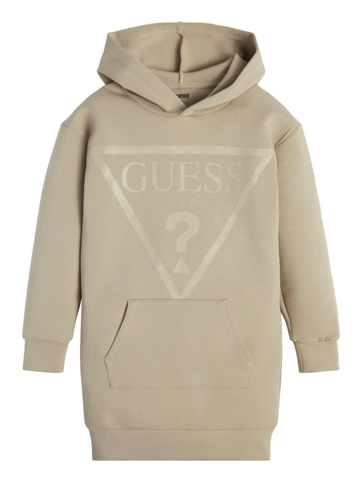 Guess Kids Girls Beige Taupe Hooded Active Dress