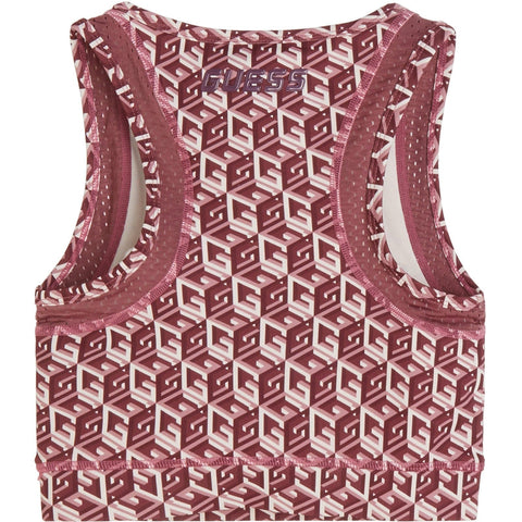 Guess Kids Girls Cube Red Active Top