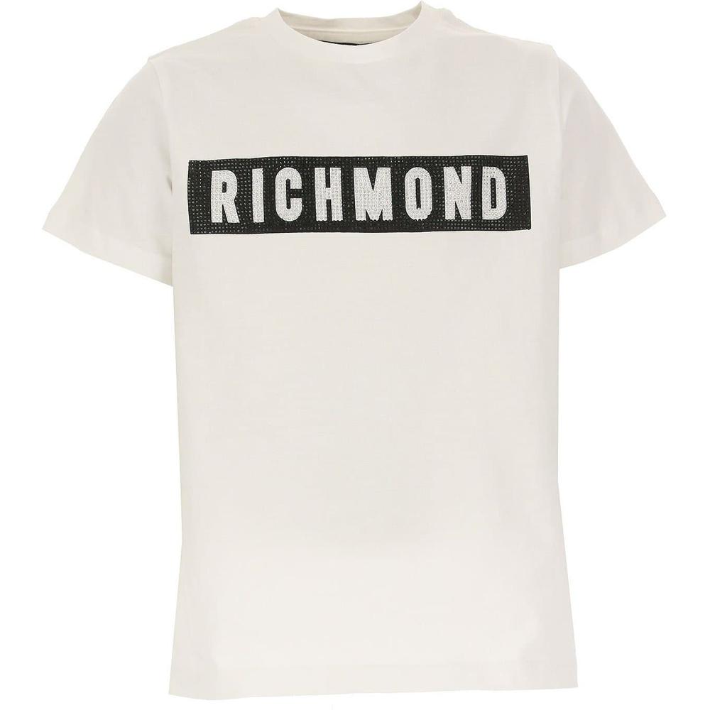 John Richmond Boys White Studded T-Shirt