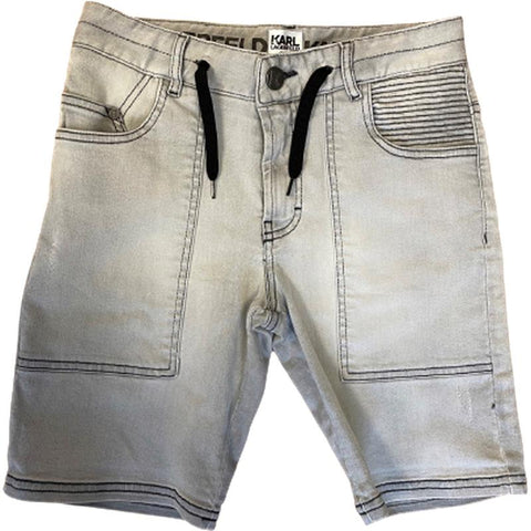 Karl Lagerfeld Boys Grey Denim Shorts