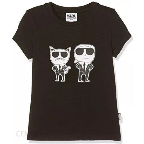 Karl Lagerfeld Girls Black Print T-Shirt