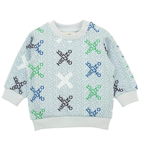Baby Boys Blue Logo Sweatshirt