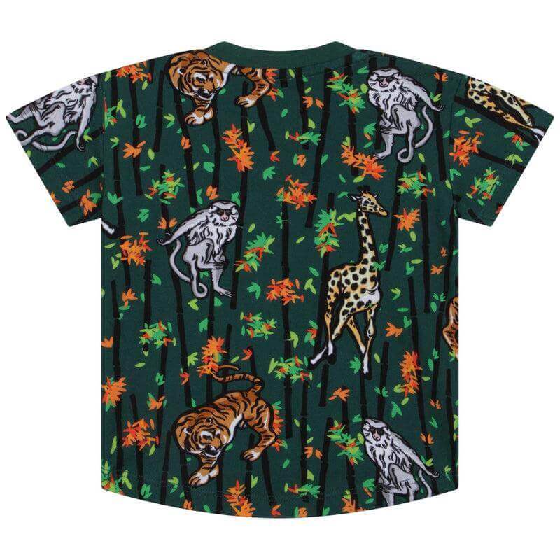 Kenzo Kids Baby Boys Green Cotton Bamboo Tiger T-Shirt