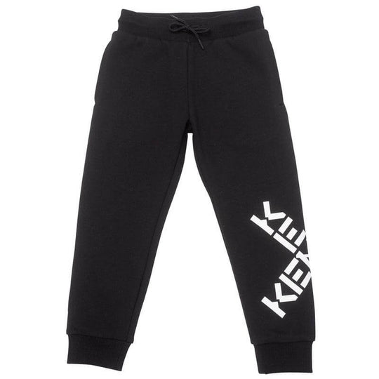 Boys Black Logo Joggers