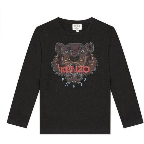 Kenzo Kids Boys Black Tiger T-Shirt