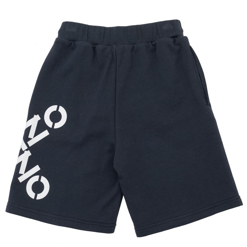 Kenzo Kids Boys Charcoal Grey Cross Bermuda Shorts