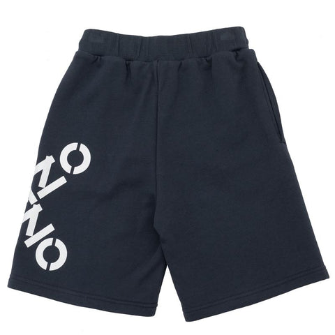 Kenzo Kids Boys Charcoal Grey Cross Bermuda Shorts