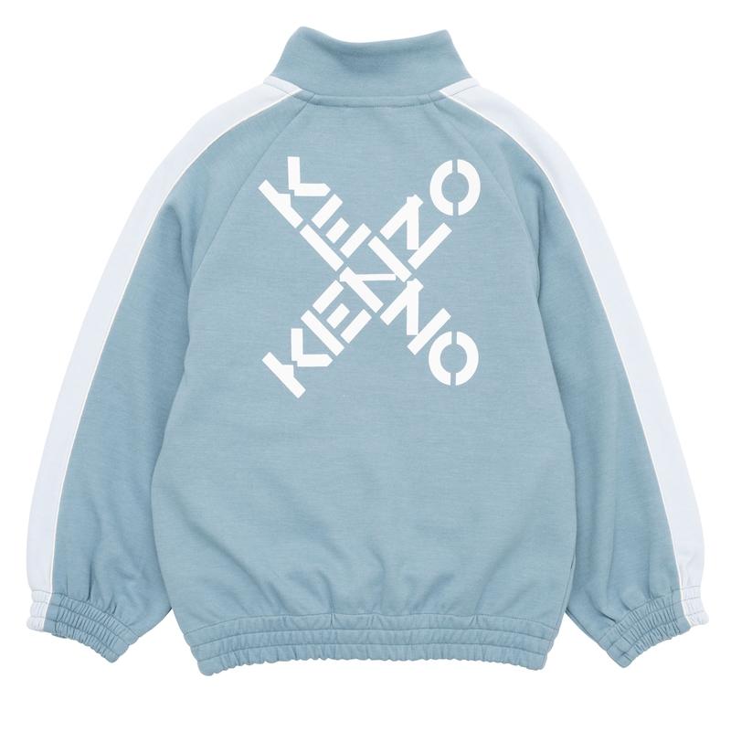 Kenzo Kids Boys Cross Logo Zip Up Jacket