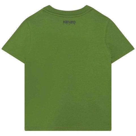 Kenzo Kids Boys Green Flower T-shirt
