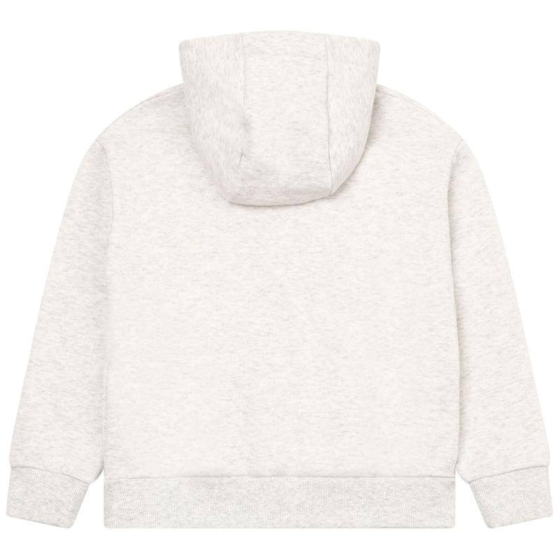 Kenzo Kids Boys Grey Marled Tiger Hooded Sweatshirt