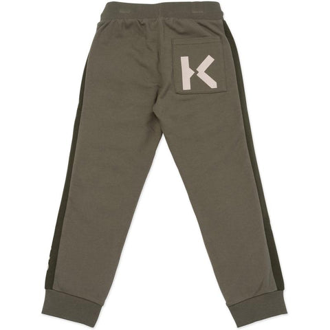 Kenzo Kids Boys Khaki Logo Joggers