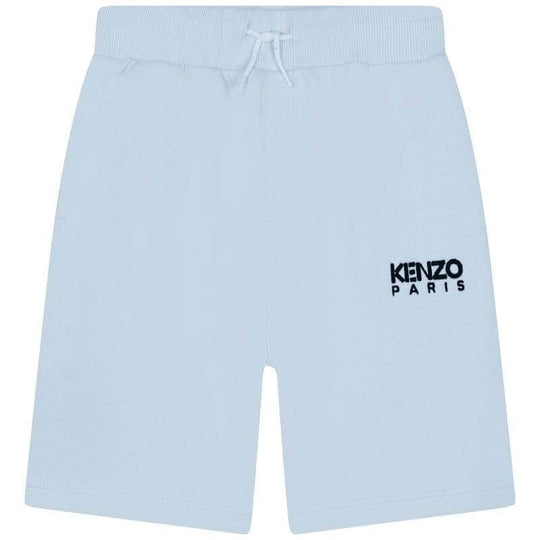 Boys Pale Blue Cotton Jersey Shorts