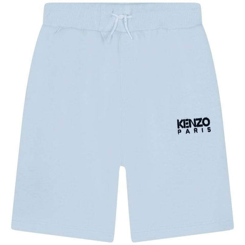 Kenzo Kids Boys Pale Blue Cotton Jersey Shorts