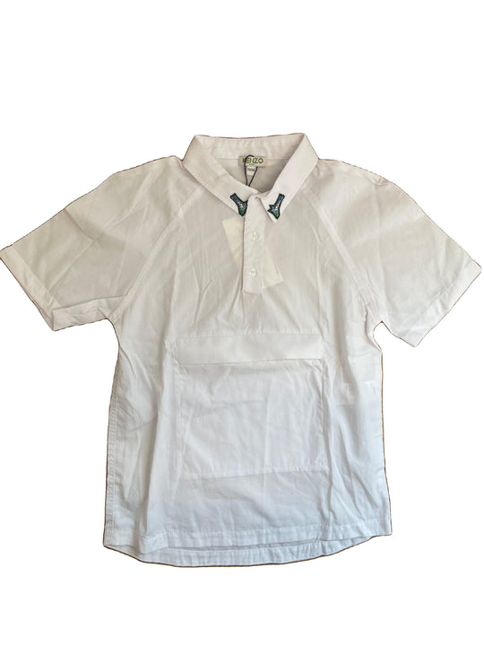 Boys White Basian Short Sleeved Shirt