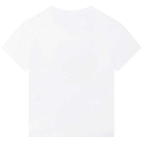 Kenzo Kids Boys White Embroidered Tiger T-Shirt