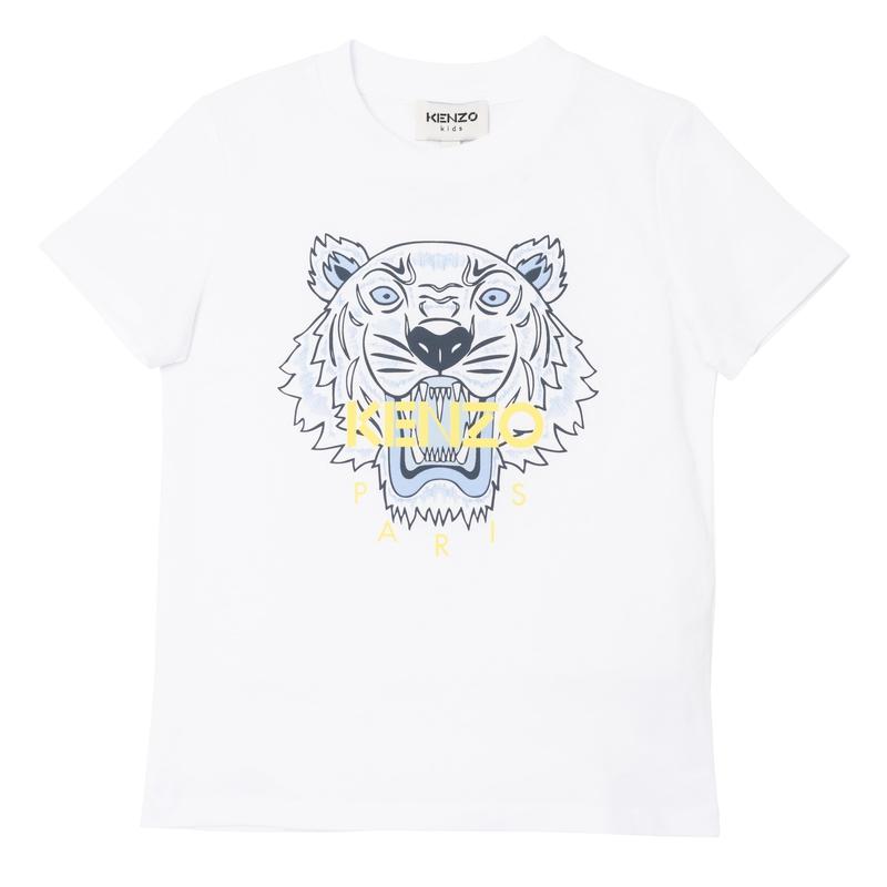 Kenzo Kids Boys White Tiger T-Shirt