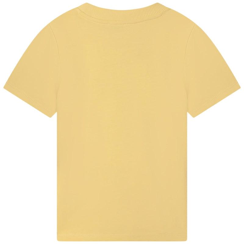 Kenzo Kids Boys Yellow Elephant Cotton T-shirt