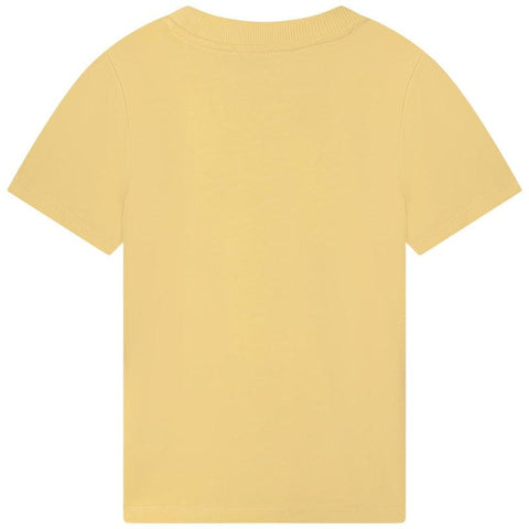 Kenzo Kids Boys Yellow Elephant Cotton T-shirt