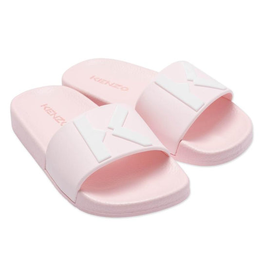 Girls Pink Kenzo Sliders
