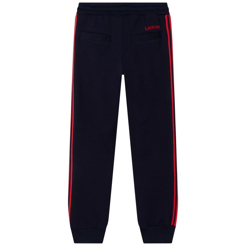 Lanvin Boys Black / Red Jogging Bottoms