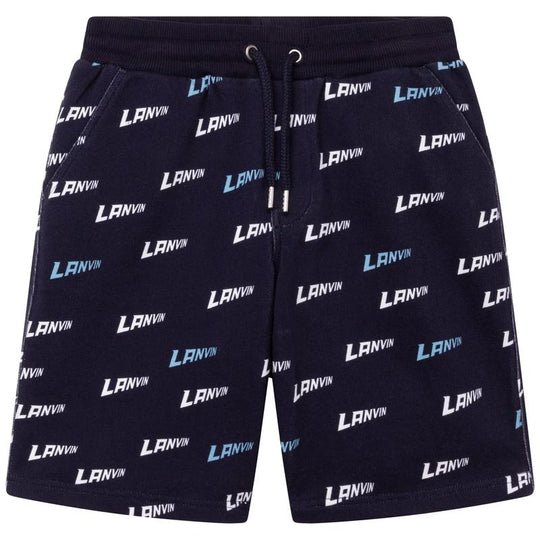 Boys Navy Logo Mania Shorts