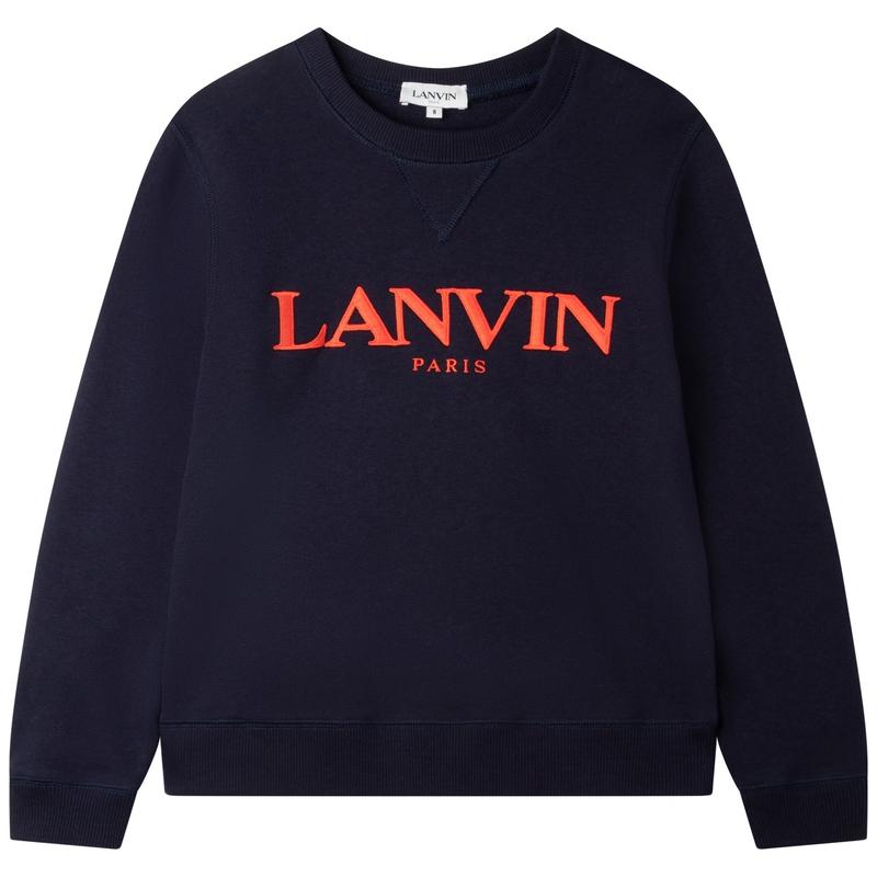 Lanvin Boys Navy / Red Sweatshirt