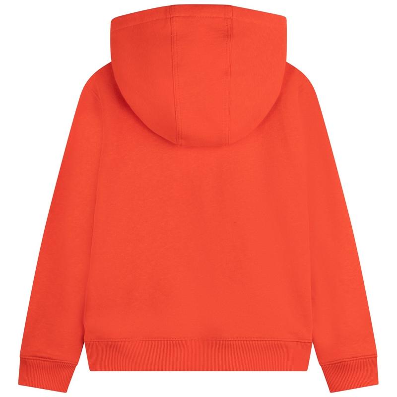 Lanvin Boys Orange Tiger Hooded Sweatshirt