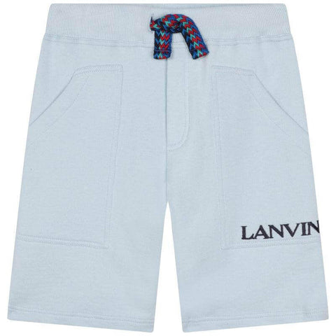 Lanvin Boys Pale Blue Curb Shorts