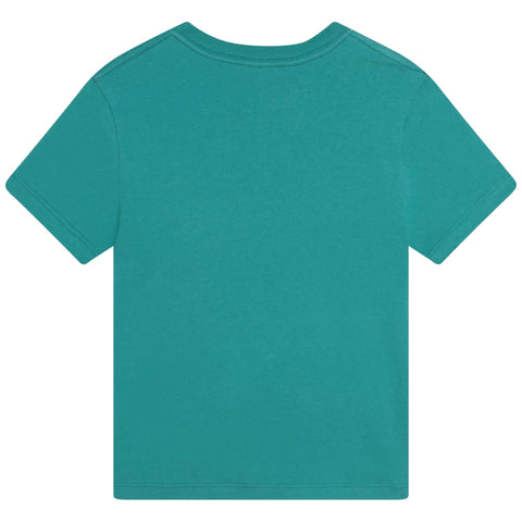 Lanvin Boys Turquoise Logo T-shirt
