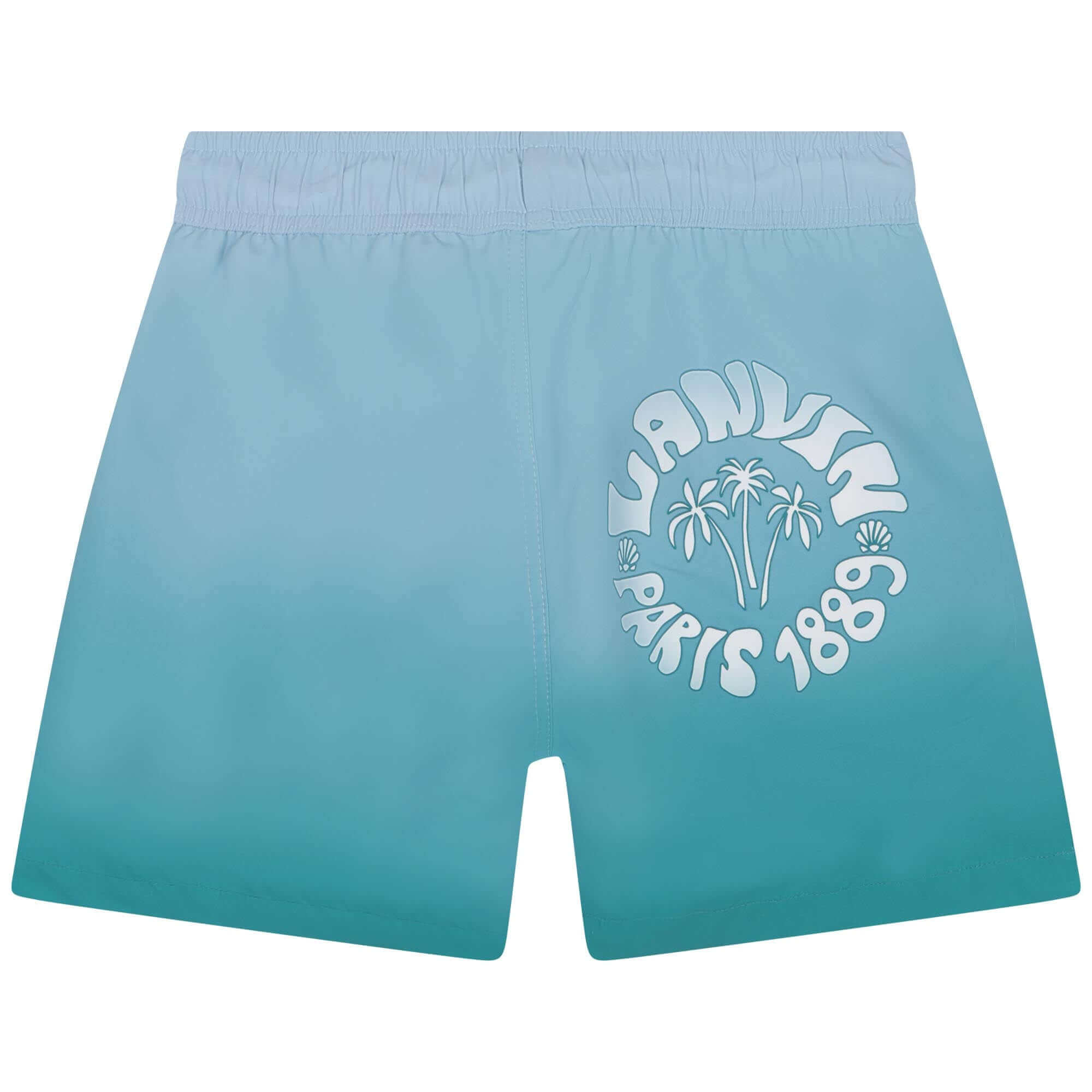 Lanvin Boys Turquoise Waves Swim Shorts