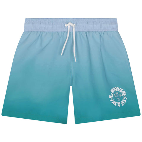 Lanvin Boys Turquoise Waves Swim Shorts