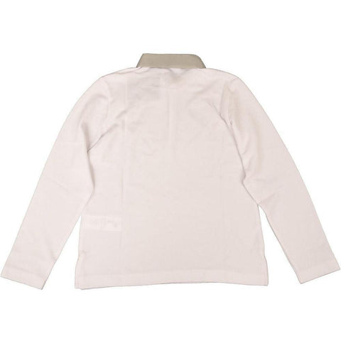 Lanvin Boys White/ Grey Polo Shirt