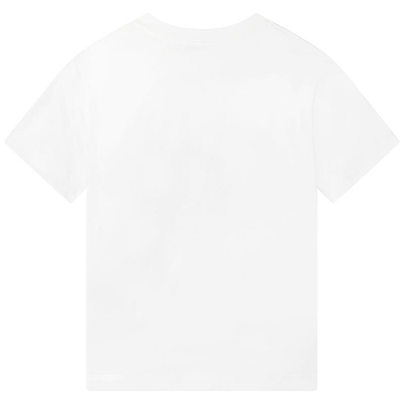 Lanvin Boys White Paris Short Sleeves T-Shirt