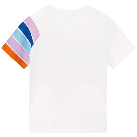 Lanvin Boys White Striped T-Shirt