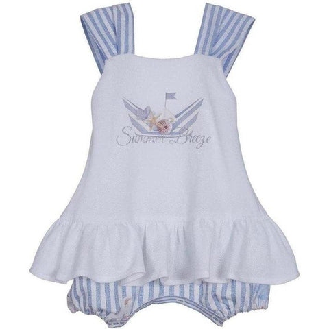 Lapin House Baby Girls White Cotton Shortie
