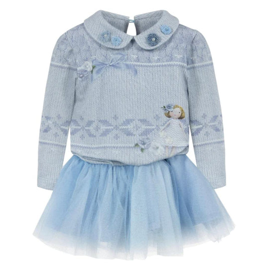Girls Blue Tulle Dress