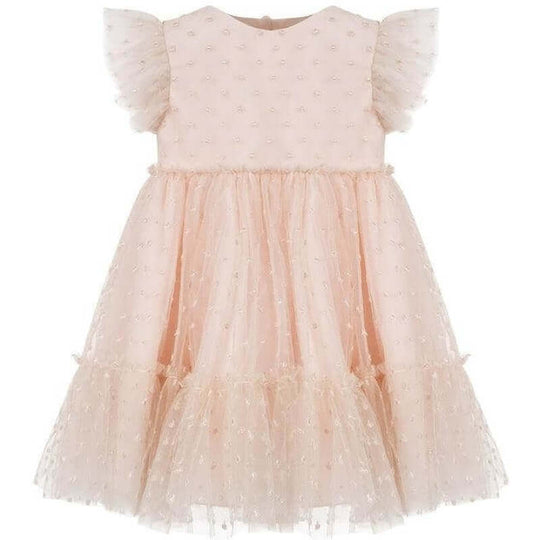 Girls Blush Tulle Dress